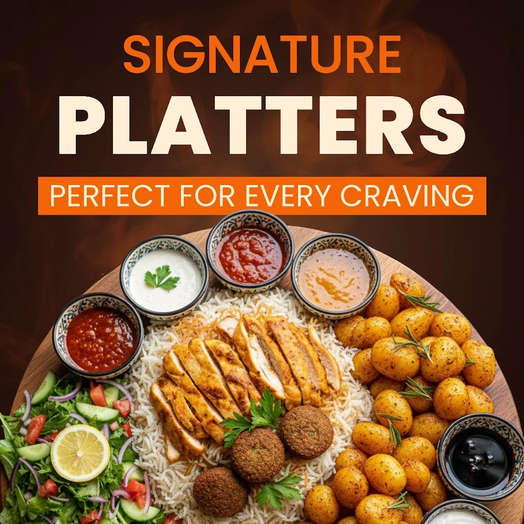 Signature donair poutine at Flame & Bite Calgary