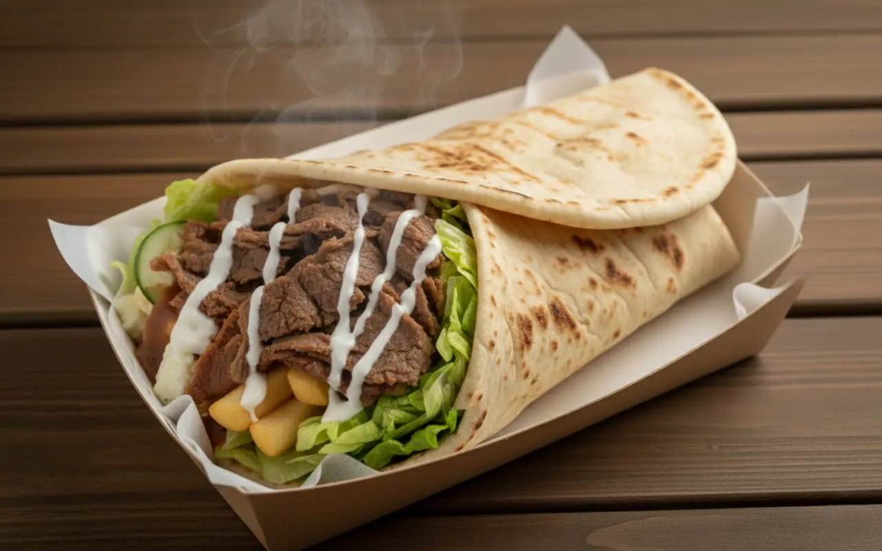 Falafel wrap veggie Alexandria Mediterranean Bowness